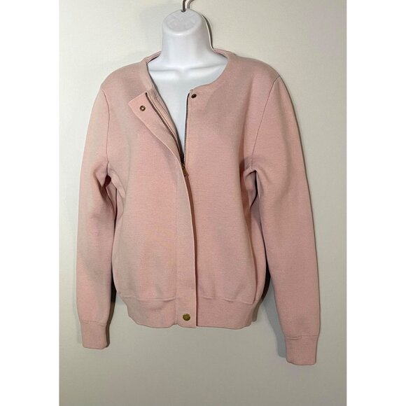 J. Crew  Pink wool Cardigan/jacket M - Picture 2 of 8